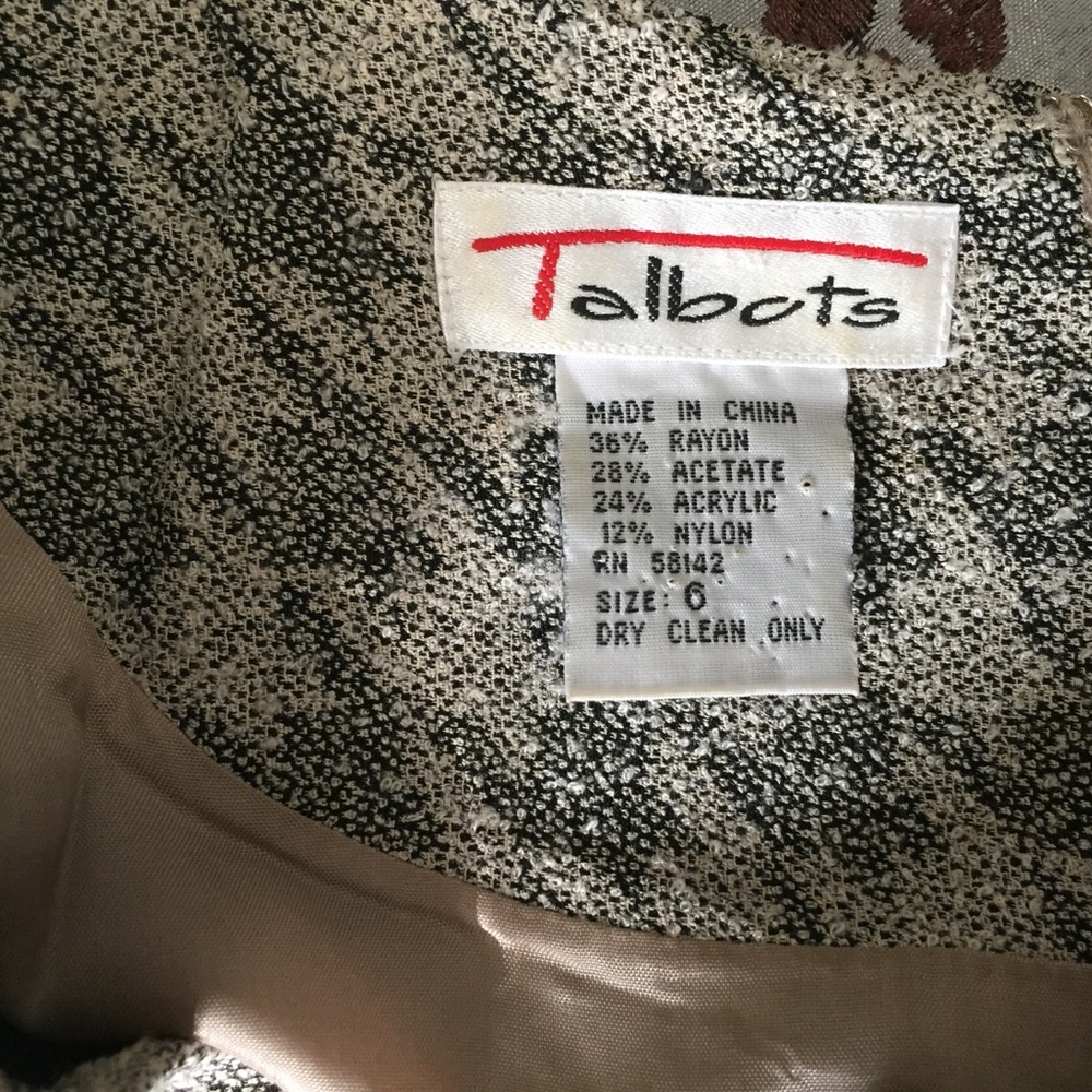 Houndstooth Dress Talbots Size 6